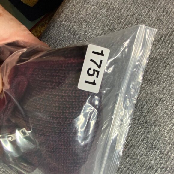 VTG INC International Concepts Sweater Mens M Maroon 1/4 Zip Ribbed Hong Kong - Picture 12 of 12